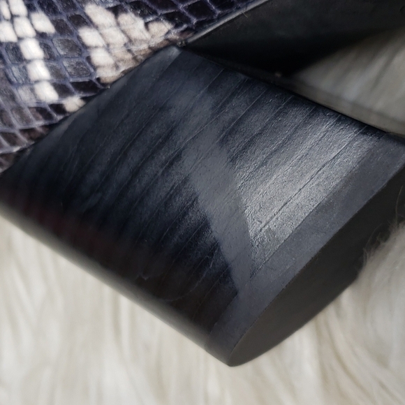 AllSaints Aster Snakeskin Heeled Bootie 37 NEW - Picture 13 of 13